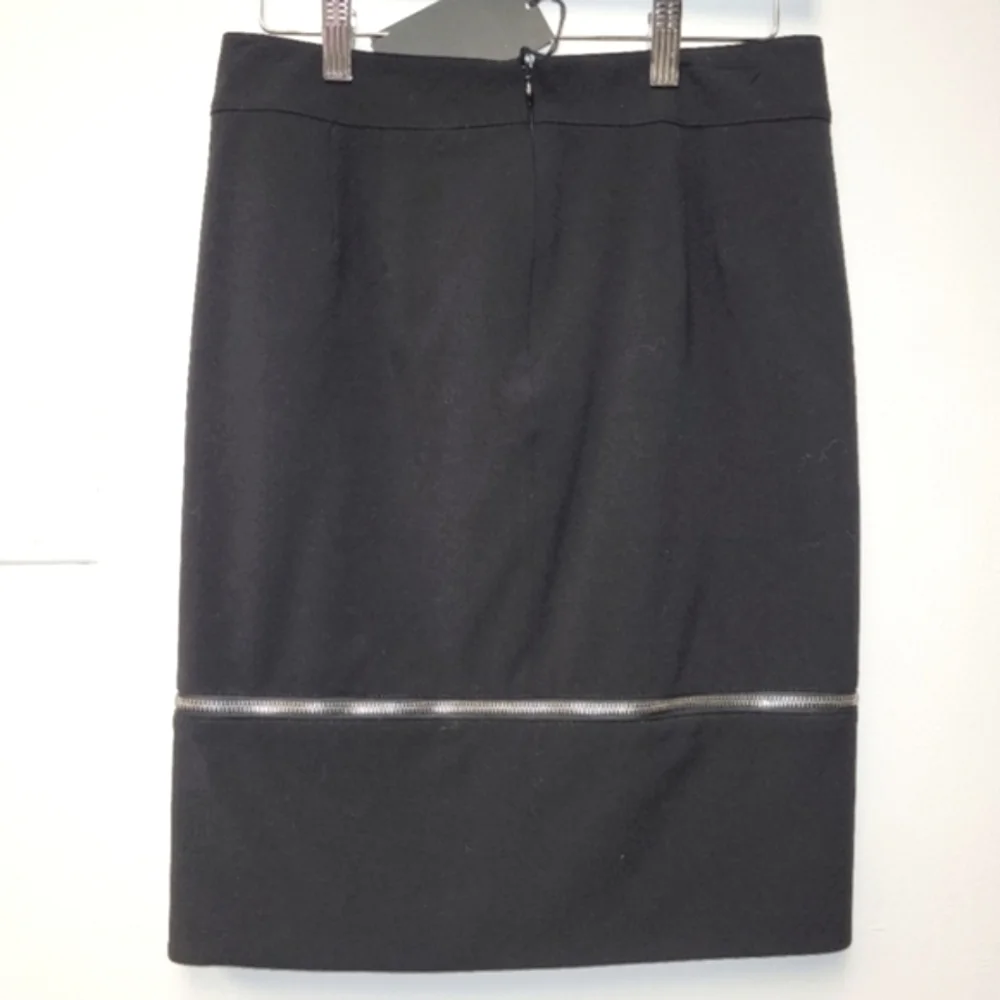 Alexander McQueen Black Pencil Zip around Skirt Size 38 EU 8 US